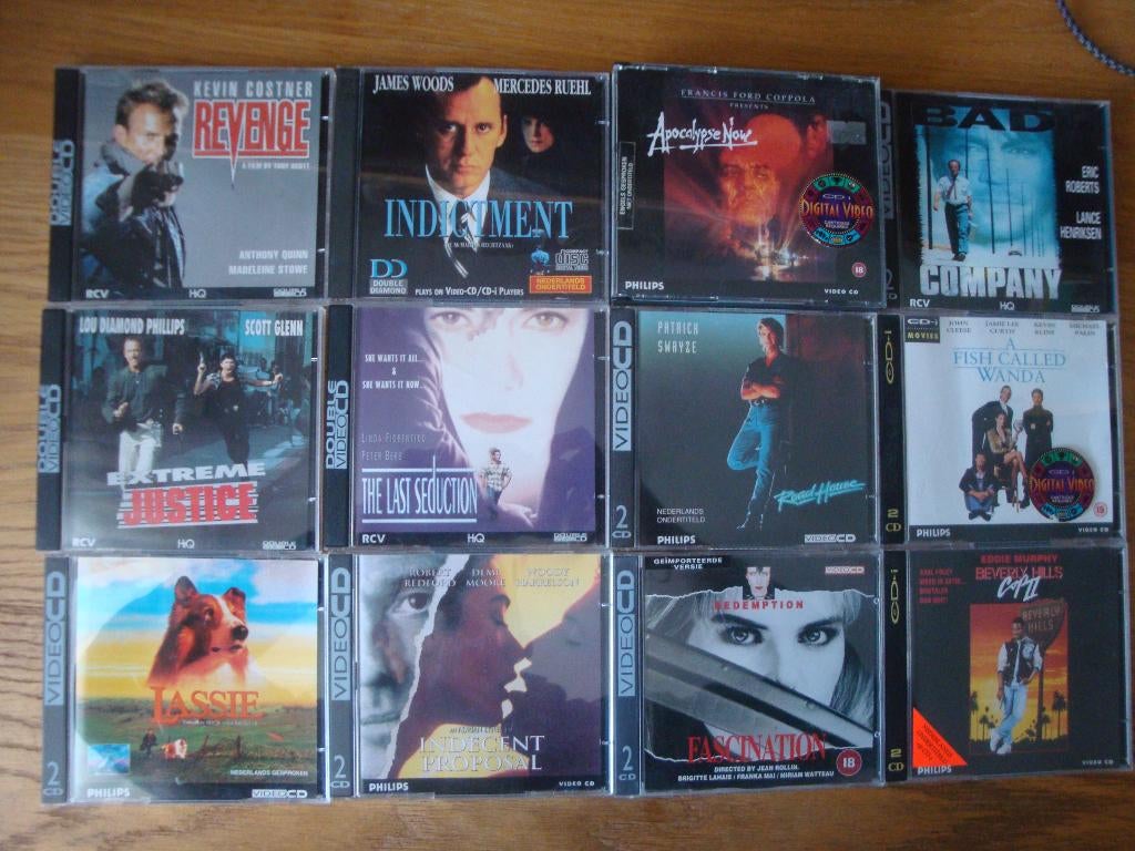Video CD / CD-I - 12 Speelfilms / Stuks, Cd's en Dvd's, Alle leeftijden, Ophalen of Verzenden, Gebruikt