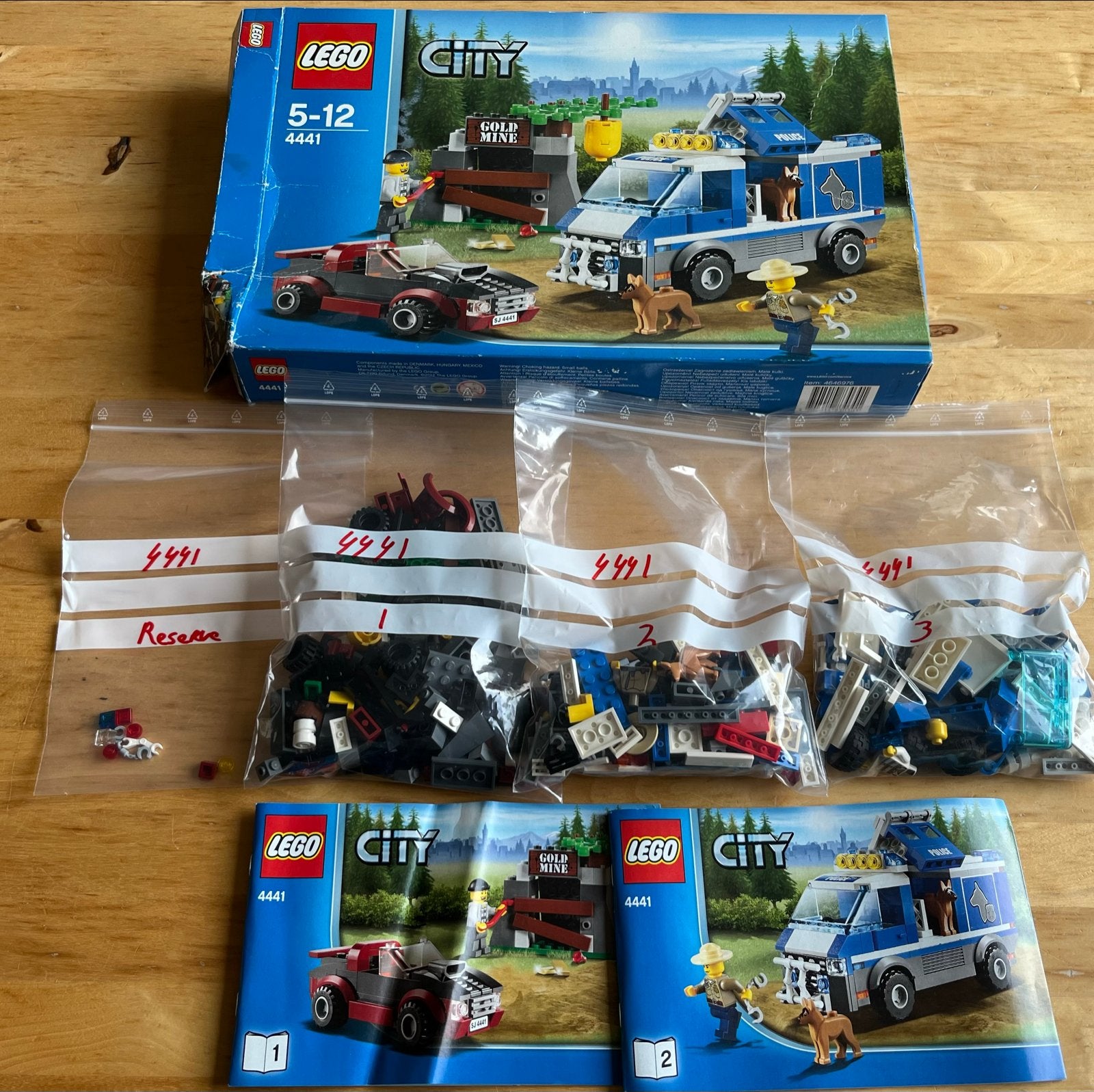 Lego City 4441 - Politiehelikopter en boevenauto, Kinderen en Baby's, Speelgoed | Duplo en Lego, Lego, Ophalen of Verzenden, Compleet