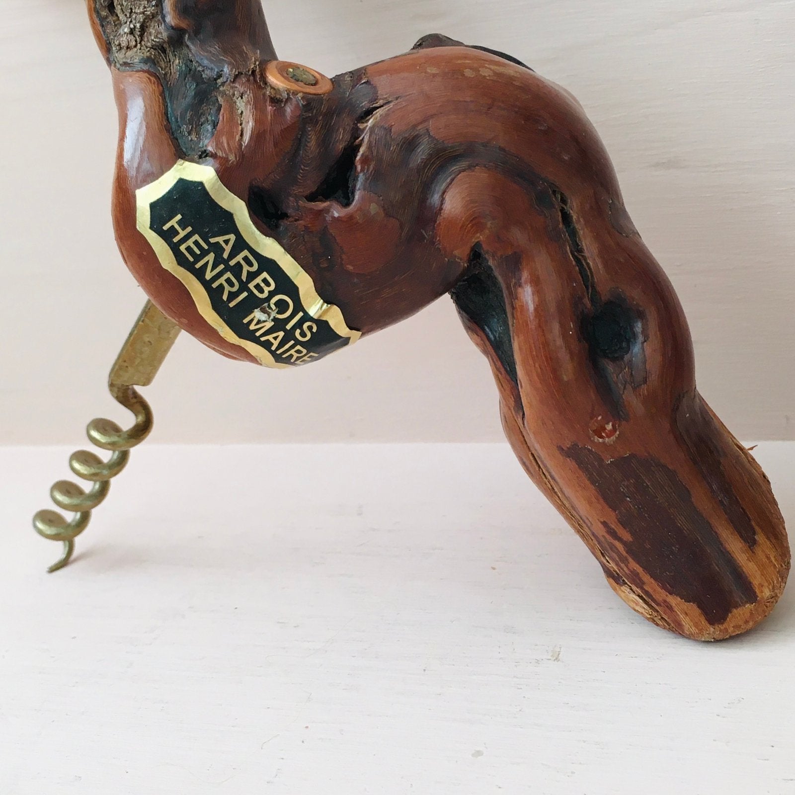 Franse kurkentrekker van Arbois Henri Maire, hout + messing, Ophalen of Verzenden