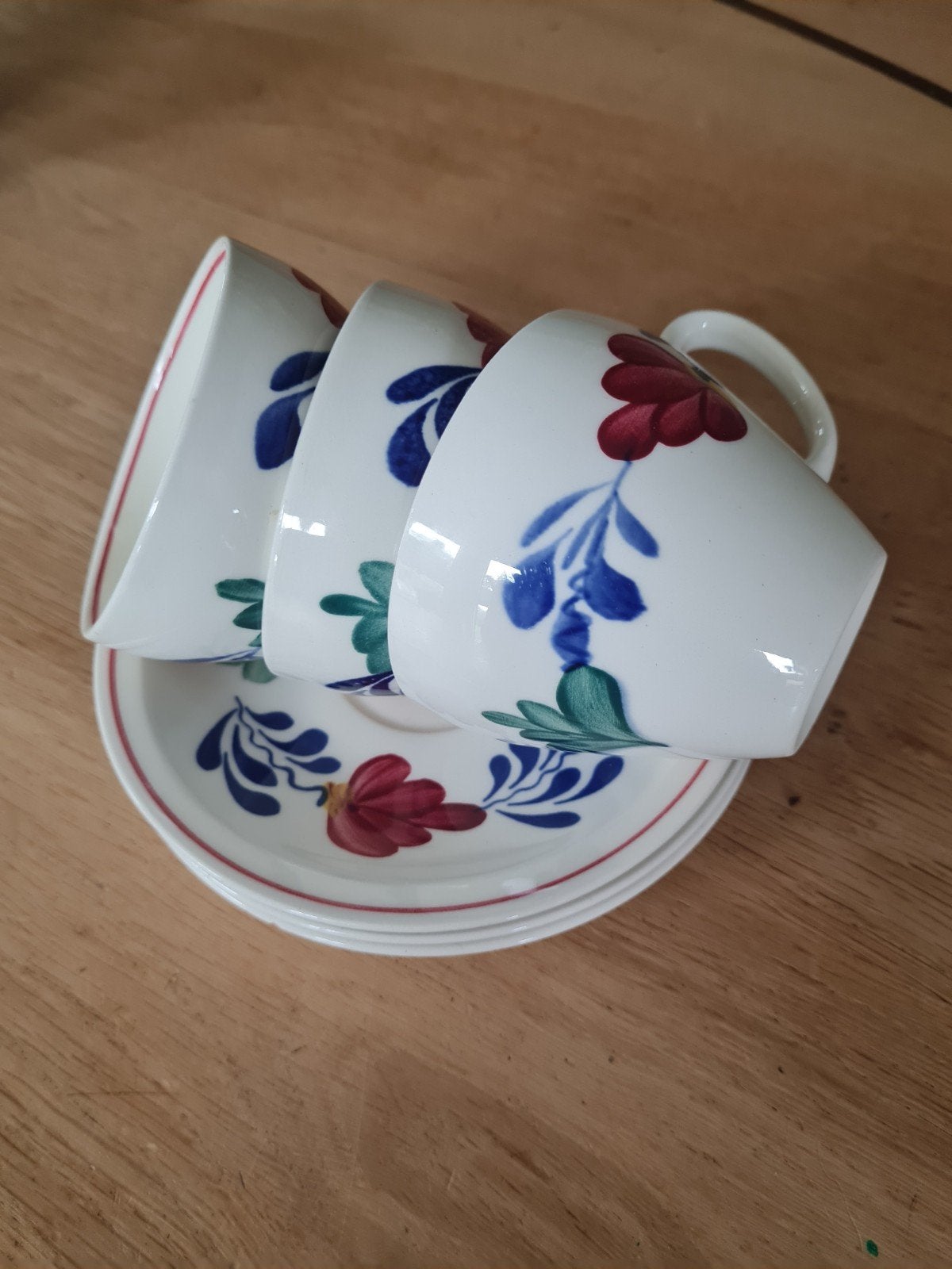 Boerenbont/Royal Sphinx Maastricht Handbeschilderde Kopjes e, Ophalen of Verzenden