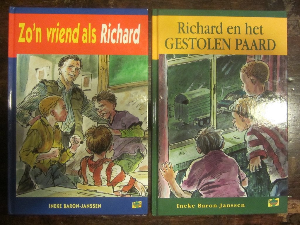 Ineke Baron, Richard en het gestolen paard/Zo'n vriend als R, Boeken, Ophalen of Verzenden, Zo goed als nieuw, Fictie algemeen