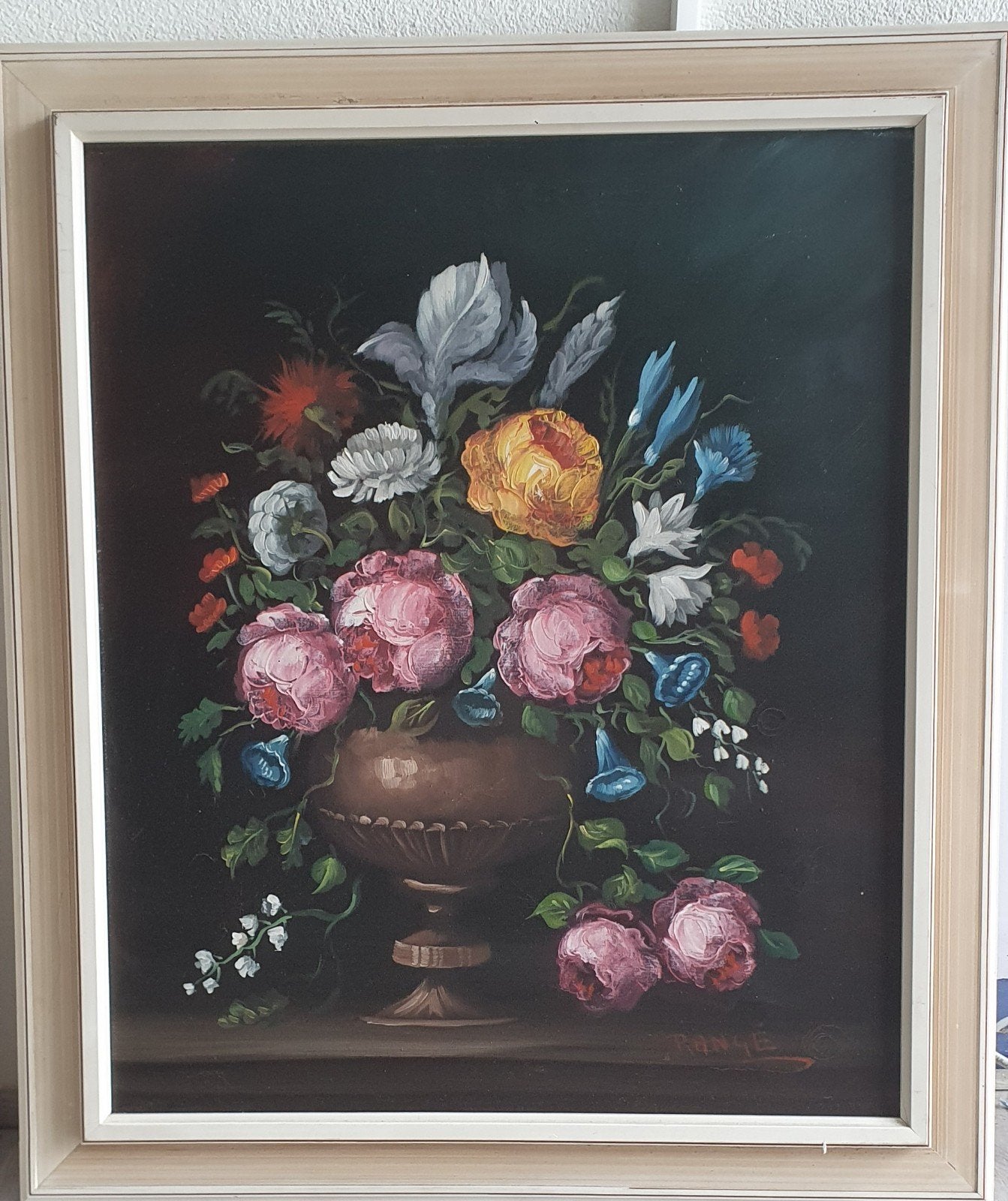 Schilderij met lijst van kunstschilder Rangé, Ophalen of Verzenden