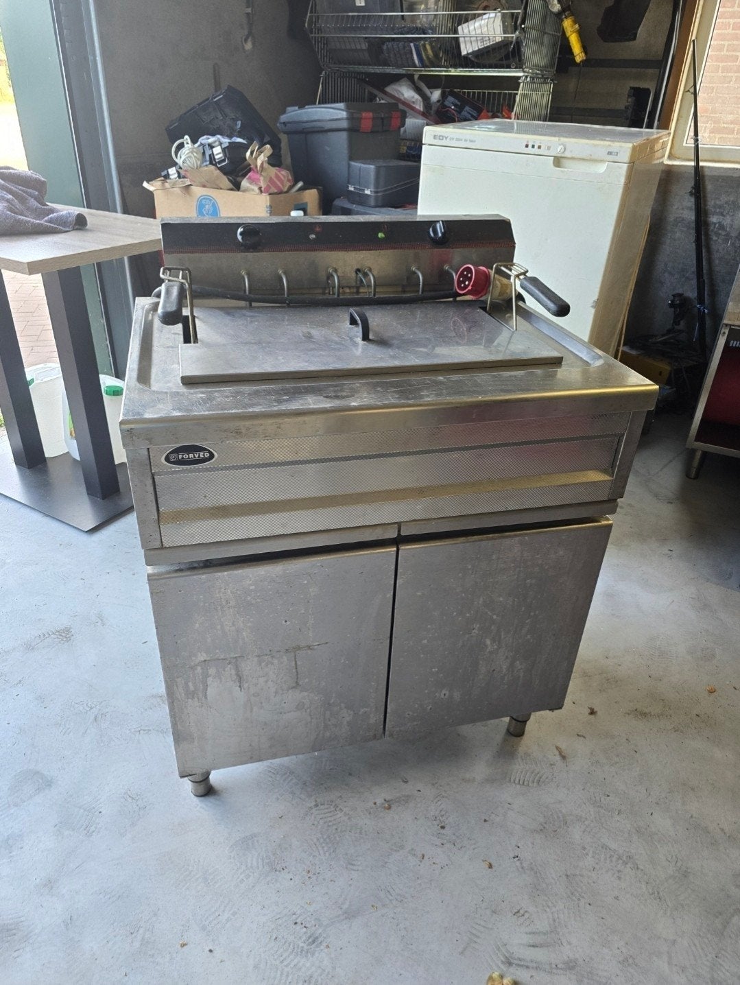 Professionele Forved Friteuse - Gebruikt, 4 liter of meer, Ophalen, Gebruikt, Uitneembare binnenpan