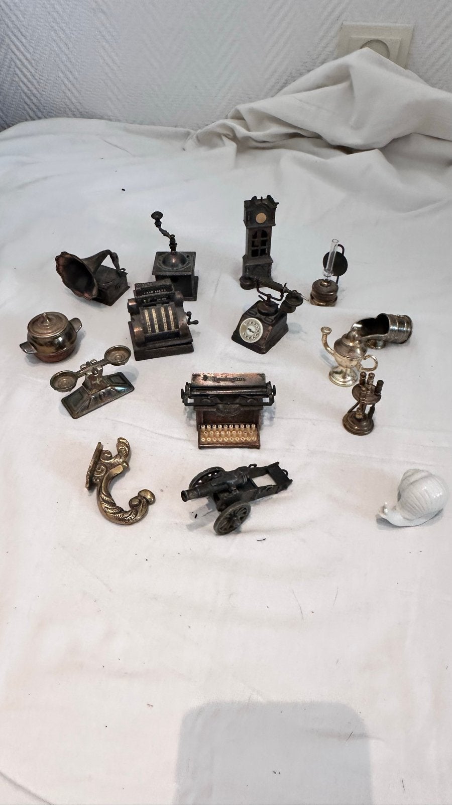 Collectie van 12 vintage miniatuur puntenslijpers, Ophalen of Verzenden