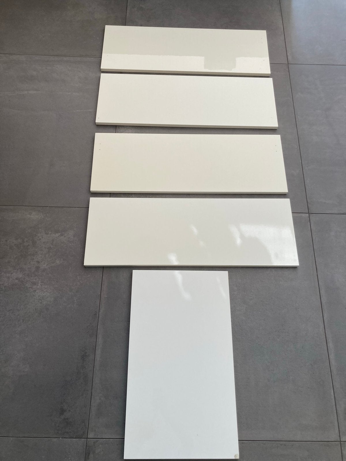 5 keukenkastdeurtjes Bruynzeel wit glans, Minder dan 50 cm, Gebruikt, Wit, Ophalen of Verzenden