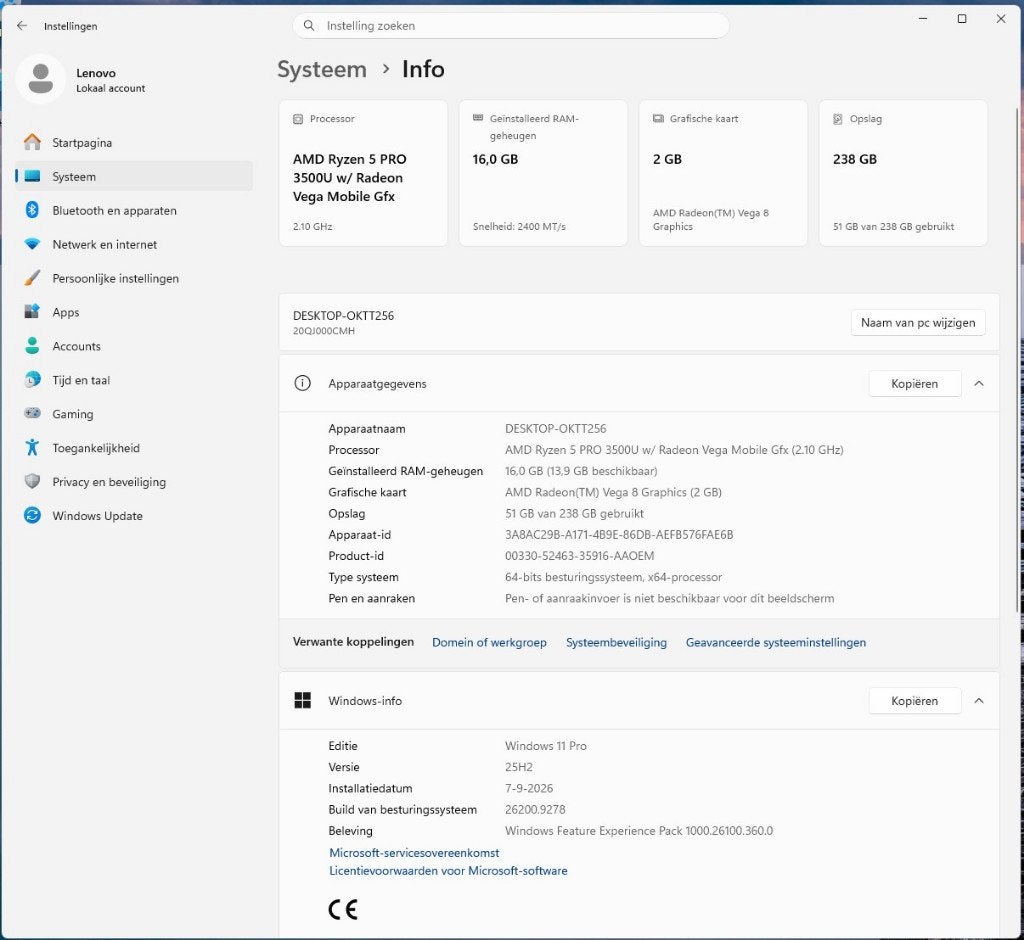 Foto 15 van Lenovo Thinkpad T495s 16GB Ryzen 5 Pro