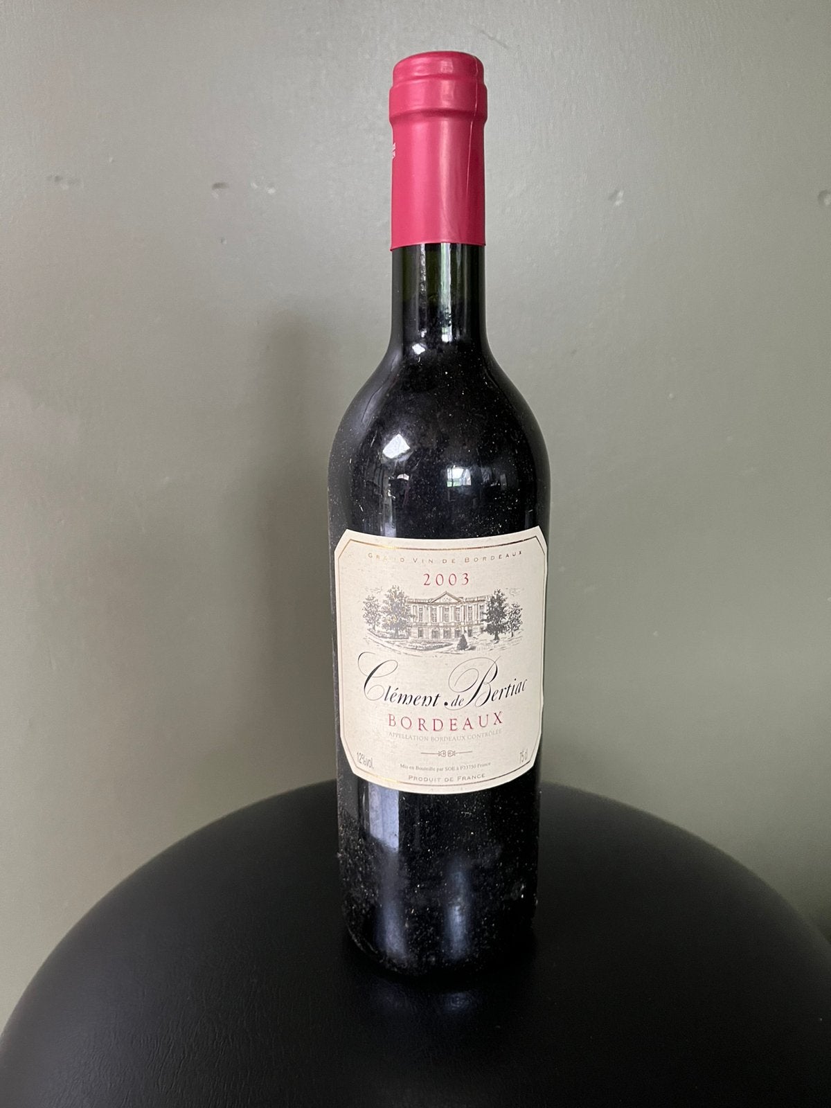 Clément de Bertiac Bordeaux 2003 Rode Wijn, Verzamelen, Wijnen, Frankrijk, Nieuw, Ophalen of Verzenden, Rode wijn