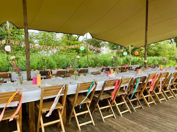 Bruiloftdecoratie - tasselslinger - lintjesslinger, Verzenden, Nieuw, Versiering, Geboorte of Huwelijk