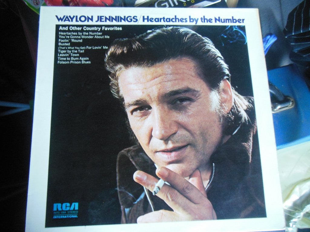 lp rock country waylon jennings heartaches by the numbers, LP, Gebruikt, Ophalen of Verzenden, 12 inch