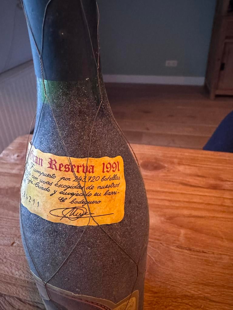 Faustino Gran Reserva 1991 - Exclusieve Rode Wijn, Verzamelen, Wijnen, Zo goed als nieuw, Rode wijn, Spanje, Ophalen