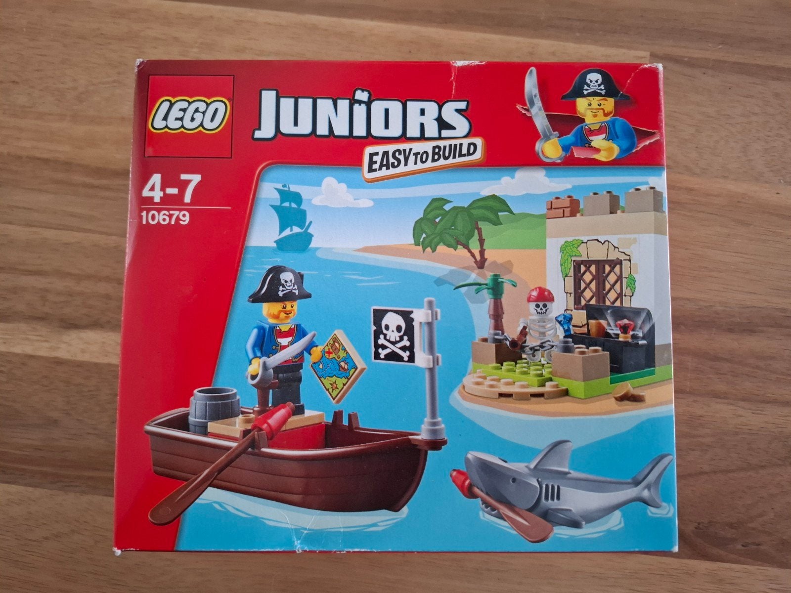 LEGO Juniors Piratenschat (10679) - Compleet met doos, Ophalen of Verzenden, Zo goed als nieuw, Overige merken