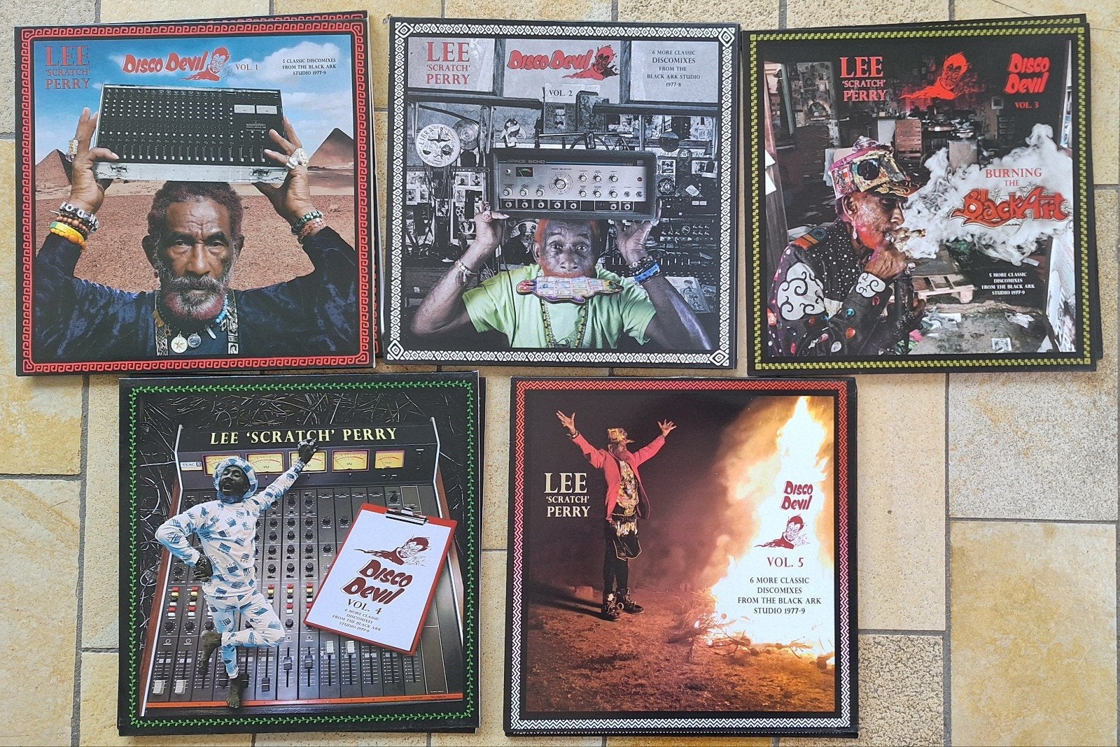 Lee Perry - Disco Devil vol. 1+2+3+4+5 LPs, LP, Ophalen of Verzenden, Complilatie, 12 inch