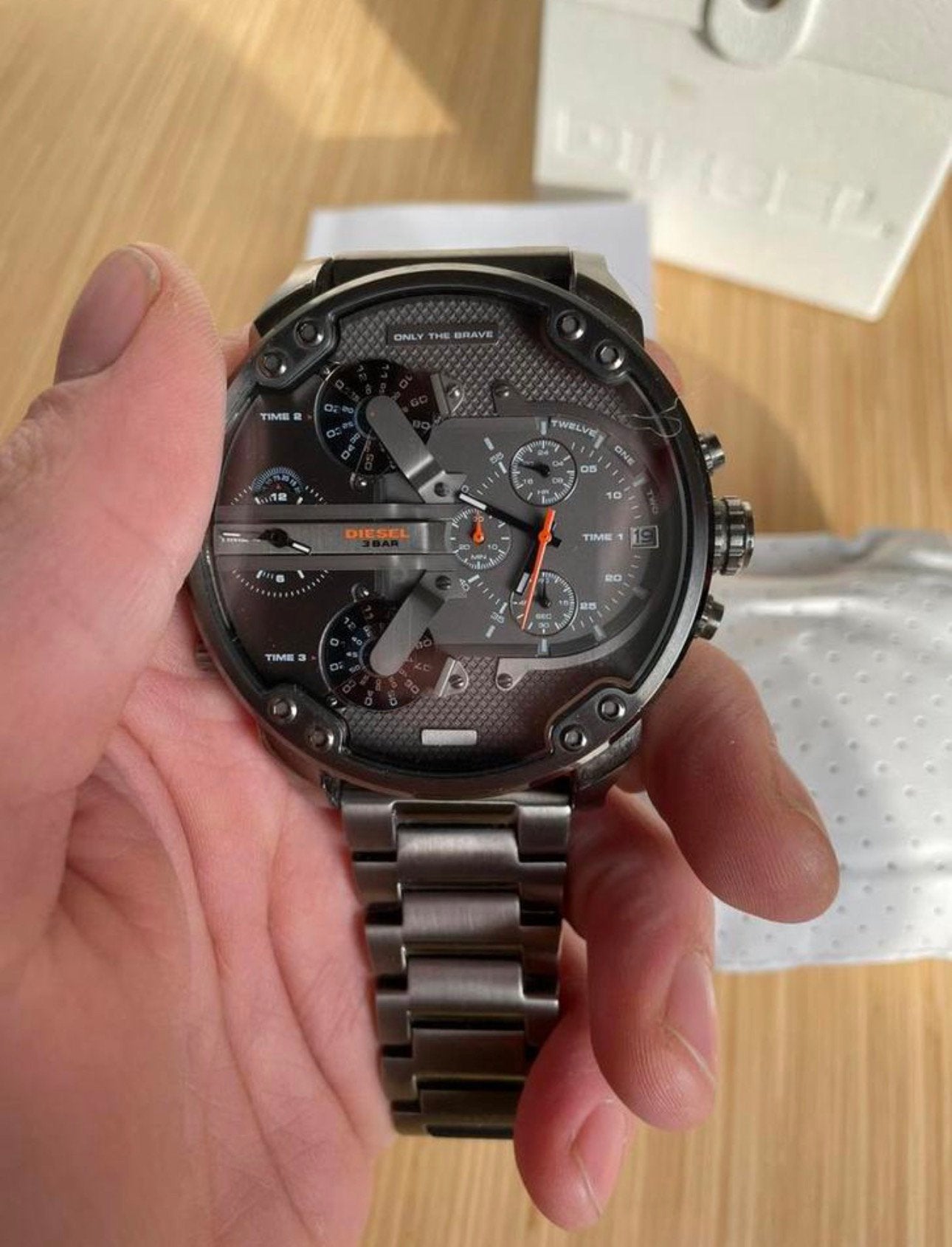 diesel horloge, Ophalen of Verzenden, Zo goed als nieuw, Staal, Overige merken