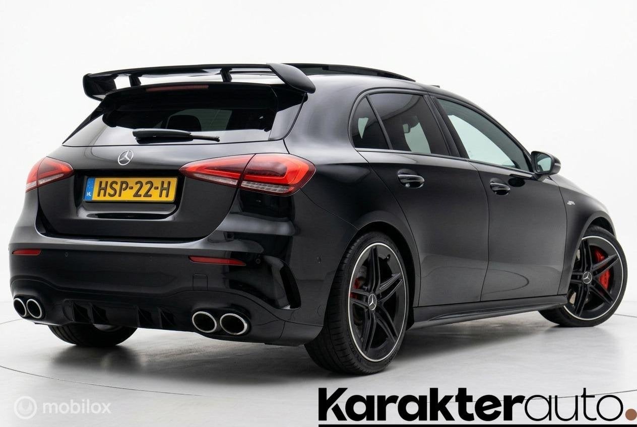 Mercedes A45 AMG S 4MATIC+ 490pk | panoramadak | massage, Auto's, Automaat, Parkeerassistent, Gebruikt, 4 cilinders