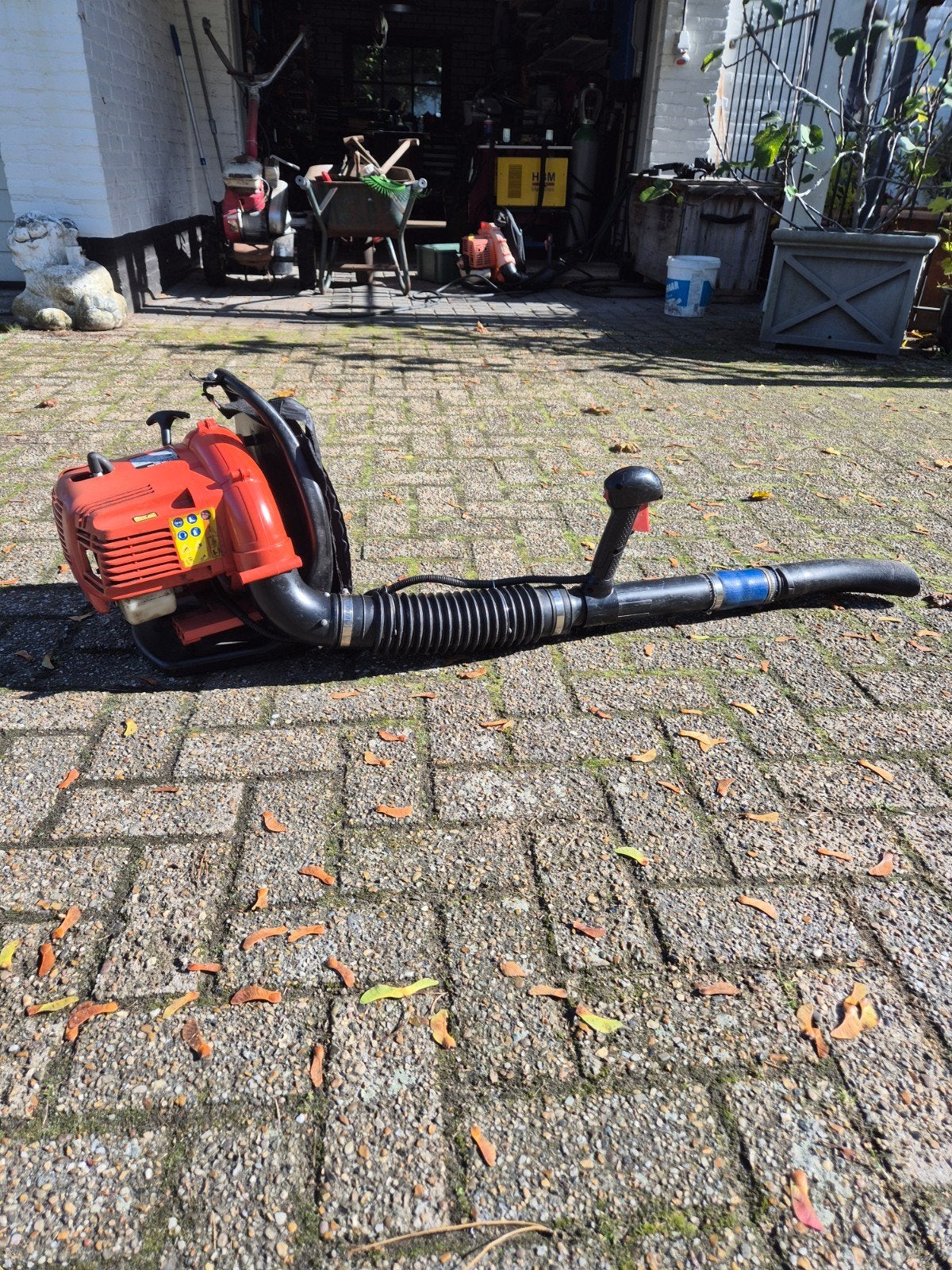 Topgarden BB30 Ruggedragen Bladblazer Benzine, Ophalen, Benzine, Gebruikt, Ruggedragen