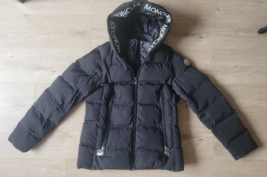 Donsjack Moncler L, Kleding | Dames, Zwart, Moncler, Maat 42/44 (L), Ophalen of Verzenden