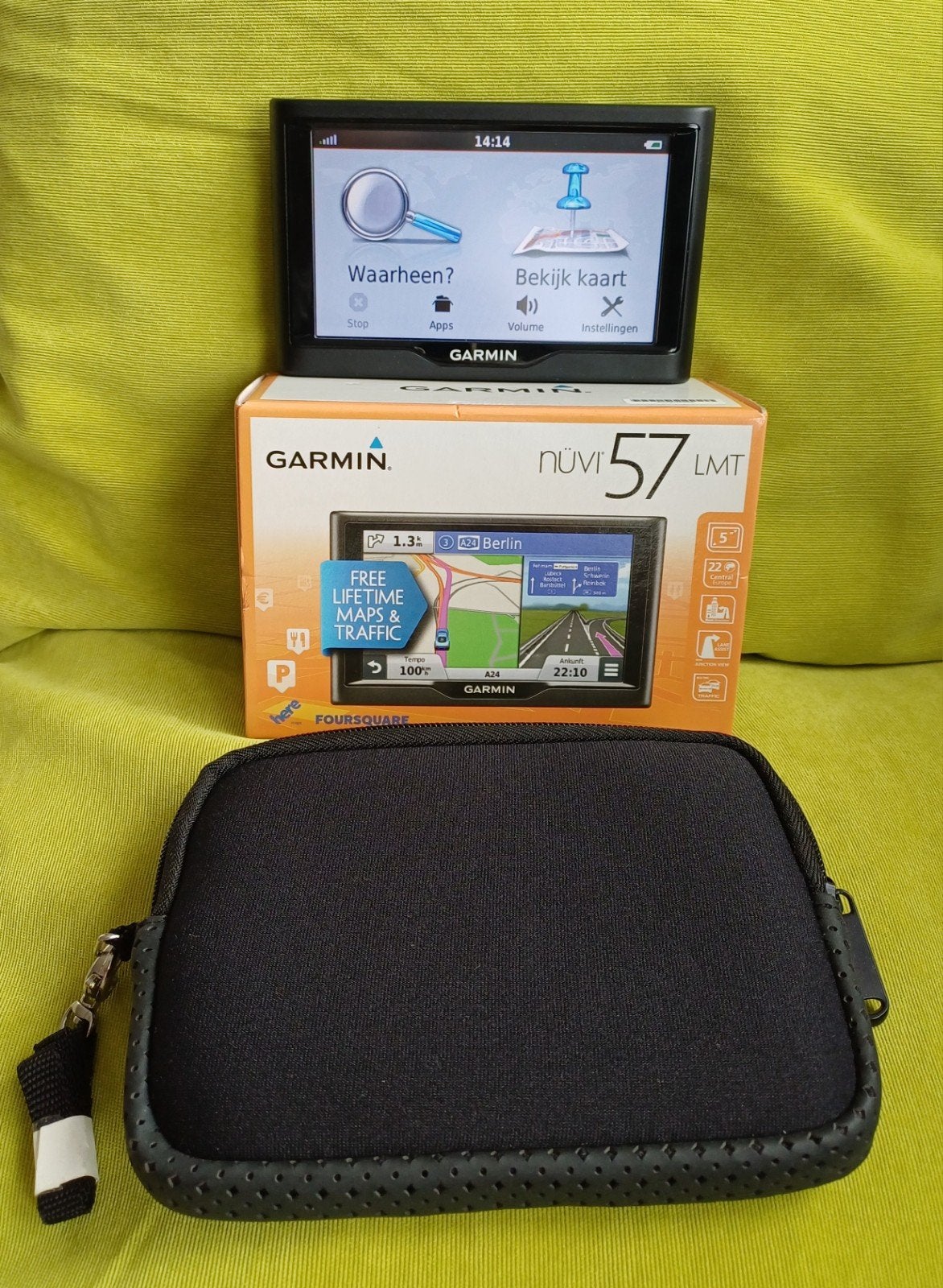 Garmin nüvi 57LMT Navigatiesysteem met levenslange updates, Ophalen of Verzenden, Zo goed als nieuw