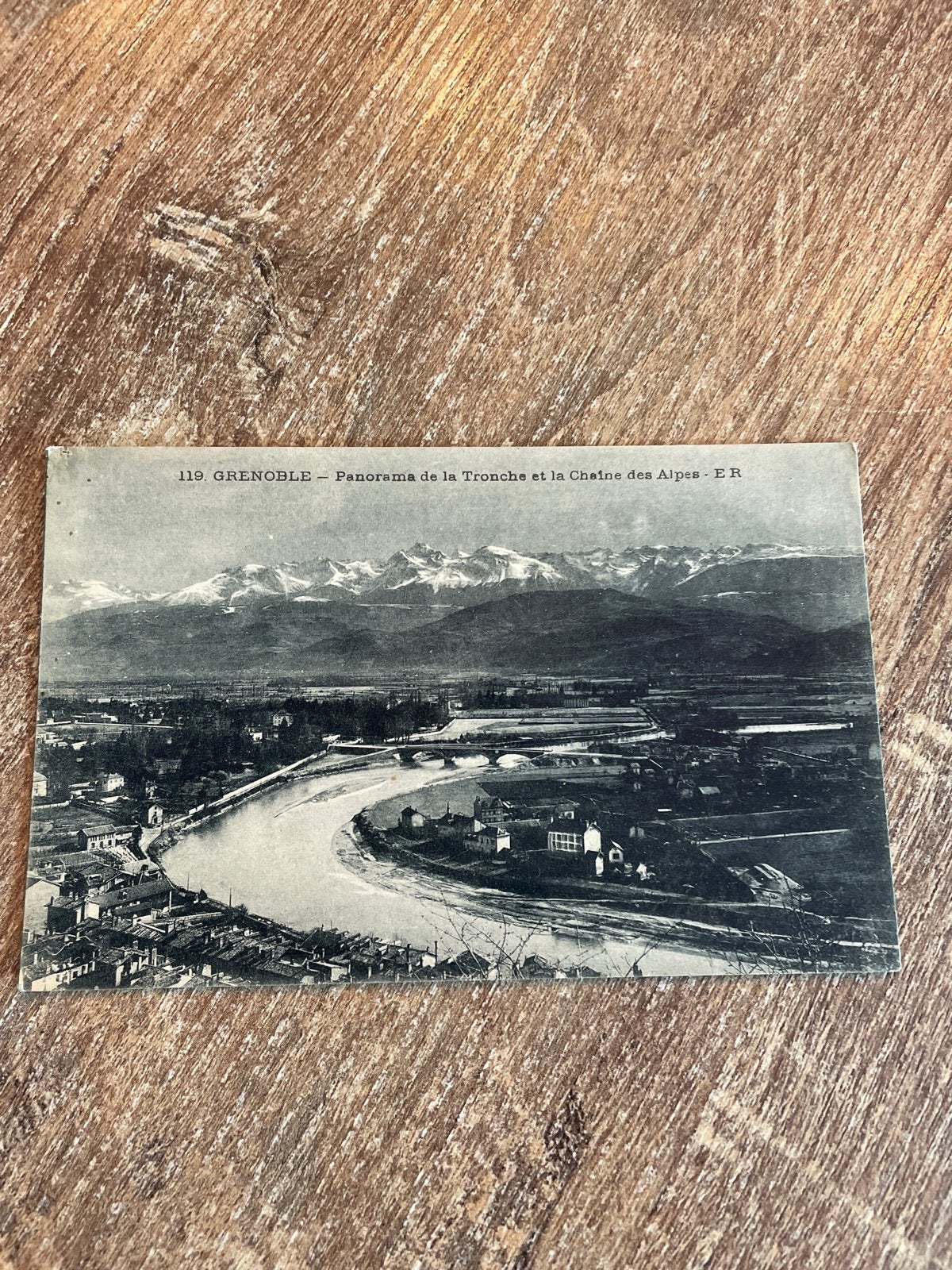 Oude ansichtkaart Grenoble, Panorama de la Tronche, Alpen, Ophalen of Verzenden, 1920 tot 1940, Gelopen, Frankrijk
