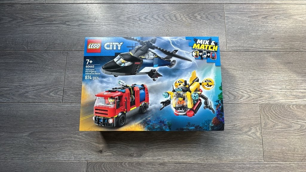 Lego City 60462 Helikopter, brandweerauto NIEUW, City, Nieuw, Ophalen of Verzenden, Complete set