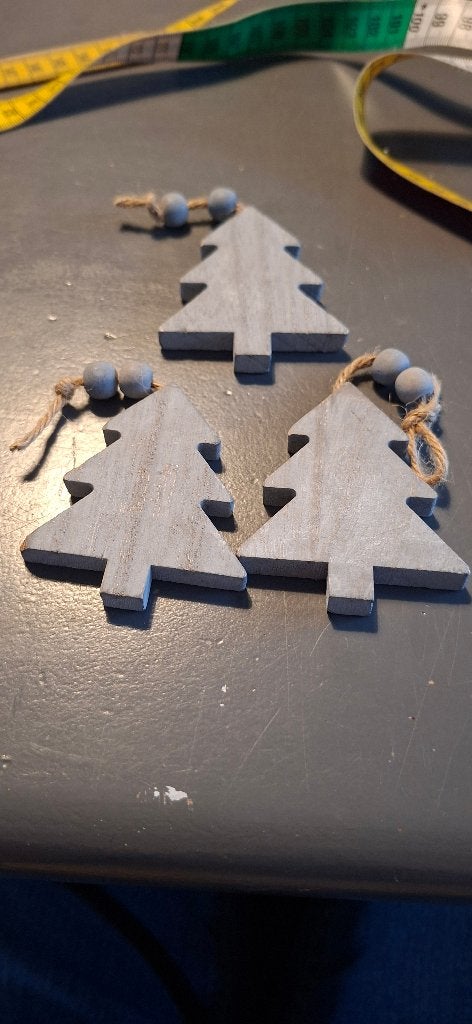 Houten kerstboom hangers, Diversen, Ophalen of Verzenden, Zo goed als nieuw