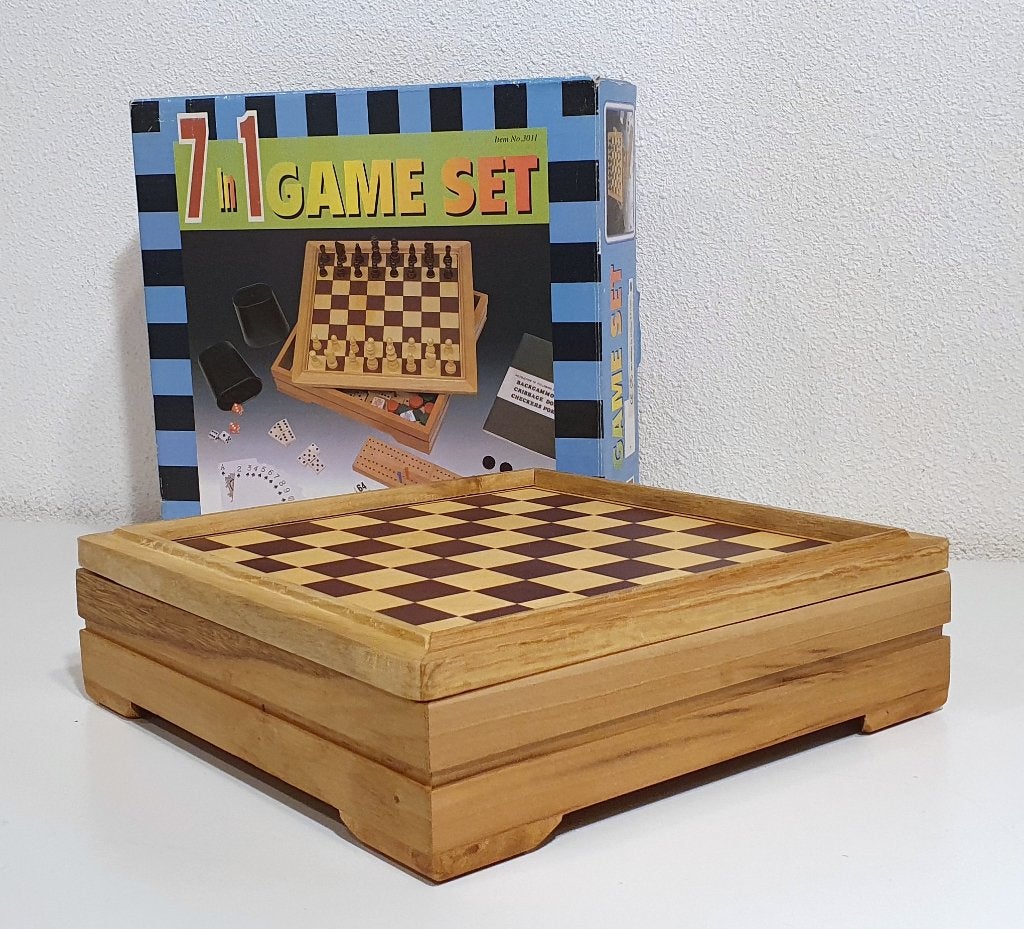 7-in-1 Bordspel Set, S, Ophalen of Verzenden, Zo goed als nieuw, S