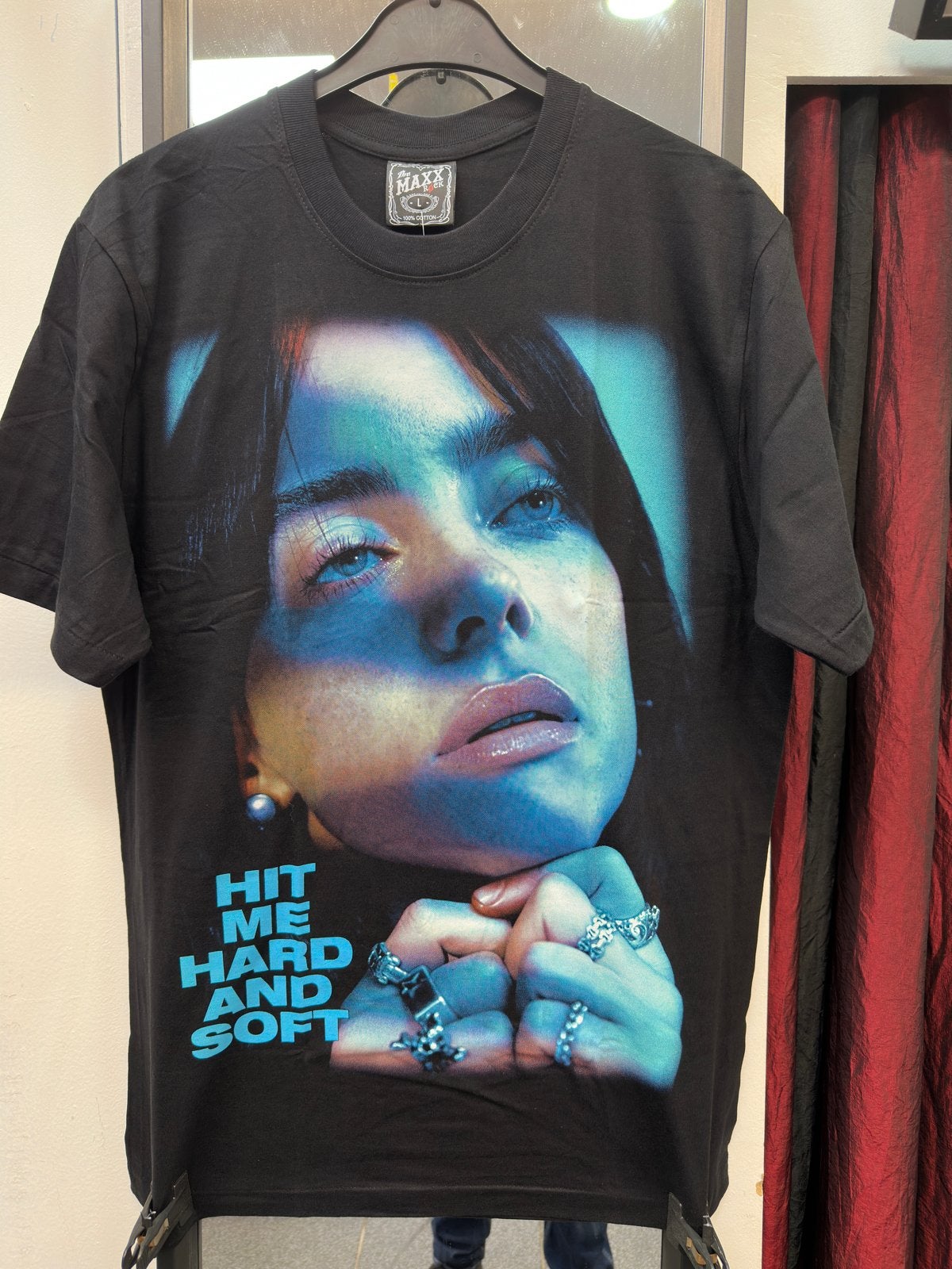 Billie eilish t-shirt maat Large, Zwart, Maat 42/44 (L), Nieuw, Ophalen of Verzenden