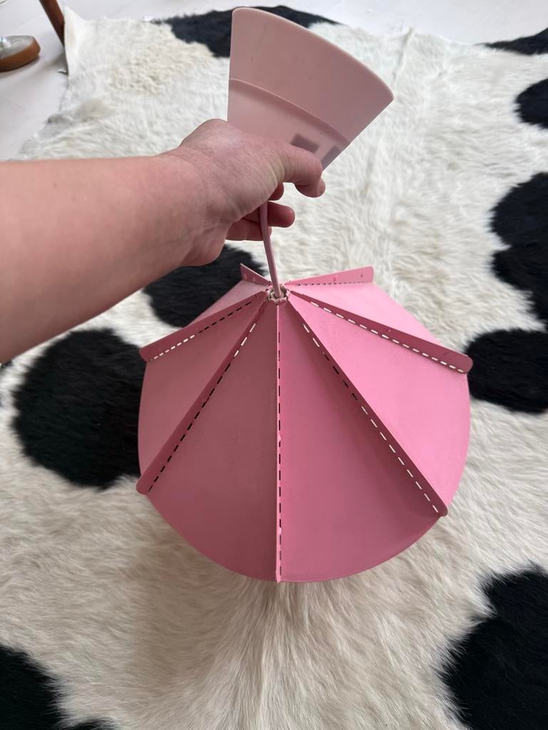 Zeldzame roze IKEA Jonosfar hanglamp - Retro design, Ophalen of Verzenden, Gebruikt, Kunststof