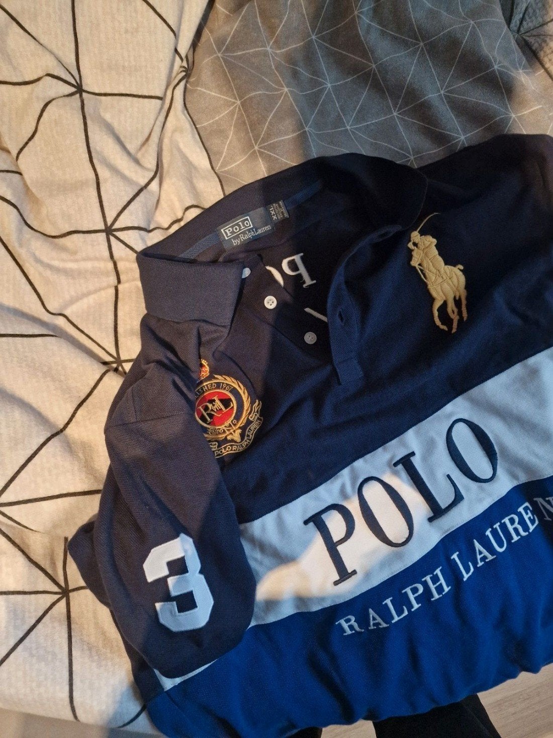 Polo Ralph Lauren big pony, Maat 52/54 (L), Blauw, Ophalen of Verzenden, Polo Ralph Lauren