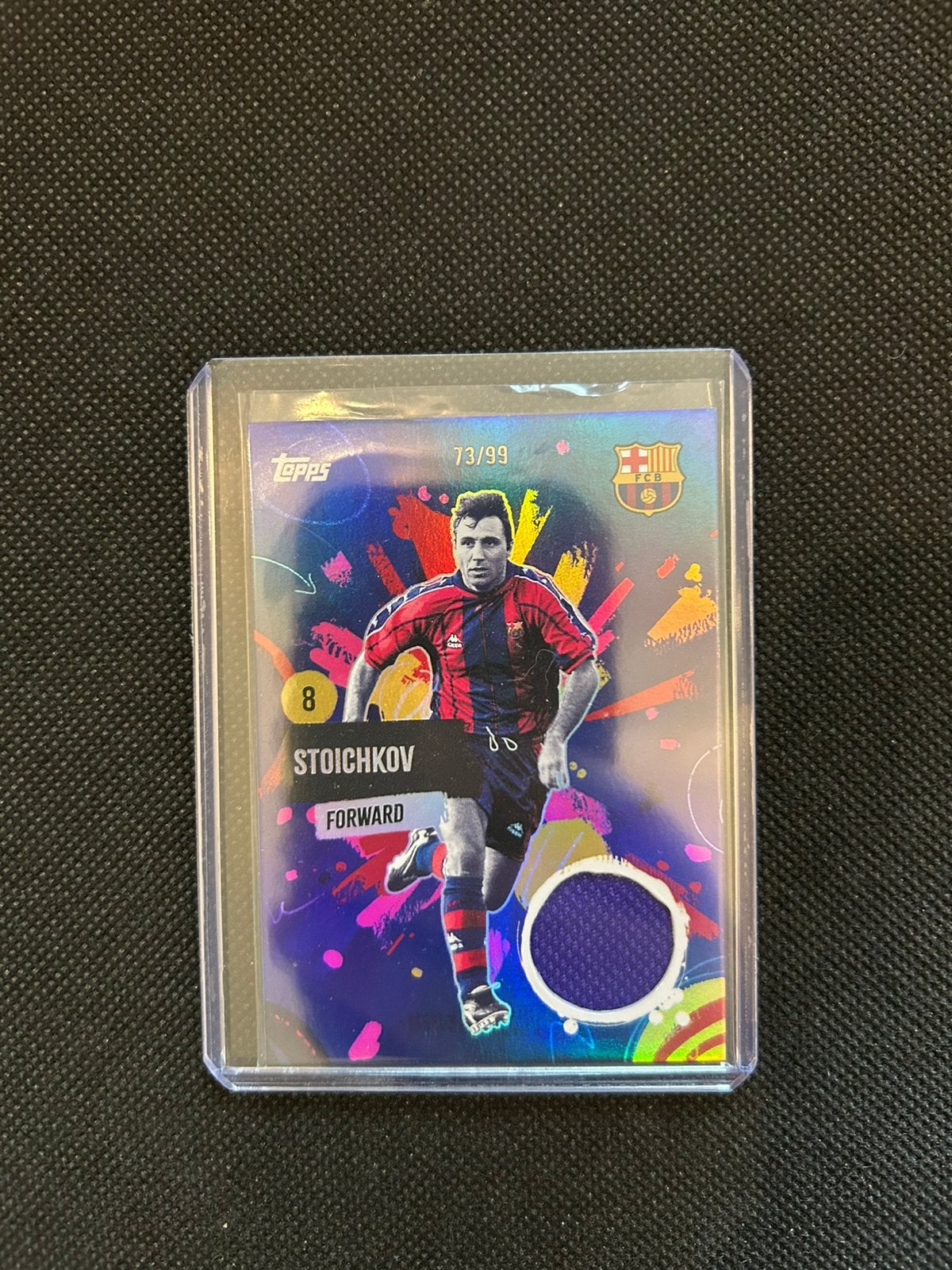 Hristo Stoichkov Match Worn patch /99, Ophalen of Verzenden, Zo goed als nieuw, Plaatje