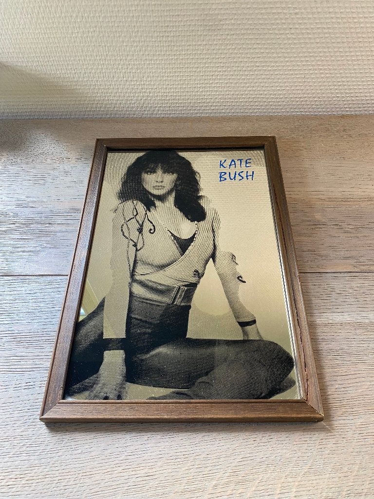 Unieke Vintage Kate Bush spiegel Jaren 70 –Gekocht in London, Ophalen of Verzenden, 1970 - 1979, Gebruikt, 12 inch