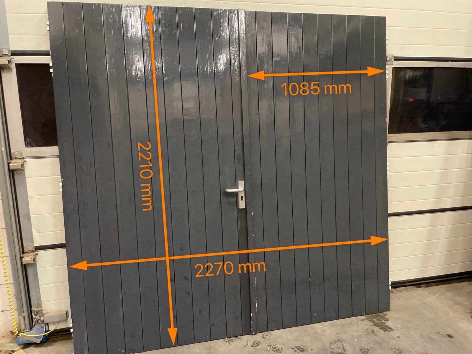 Houten Garagedeuren., Doe-het-zelf en Verbouw, Deuren en Horren, Ophalen, Gebruikt, Garagedeur, Hout
