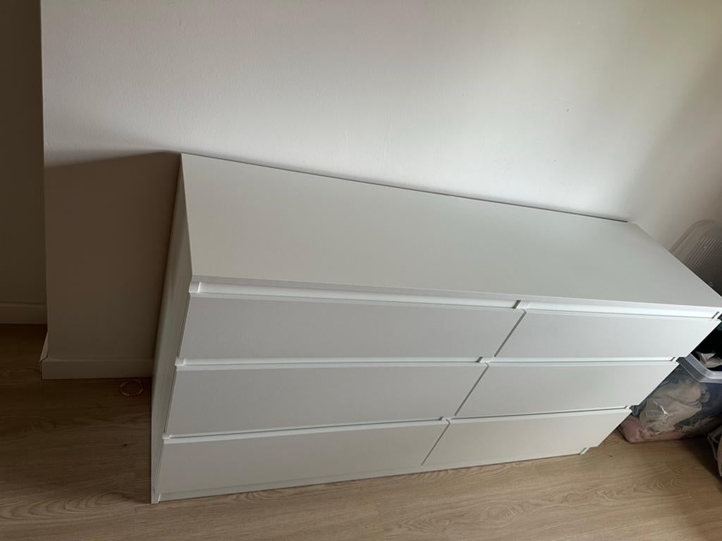 Ikea Kullen ladekast wit - Zo goed als nieuw, Ophalen, 100 tot 150 cm, 5 laden of meer, Zo goed als nieuw