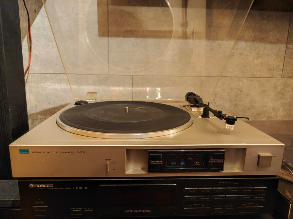 Sansui P-D10 Direct Drive Semi-Automatische Platenspeler, Gebruikt, Automatisch, Platenspeler, Ophalen