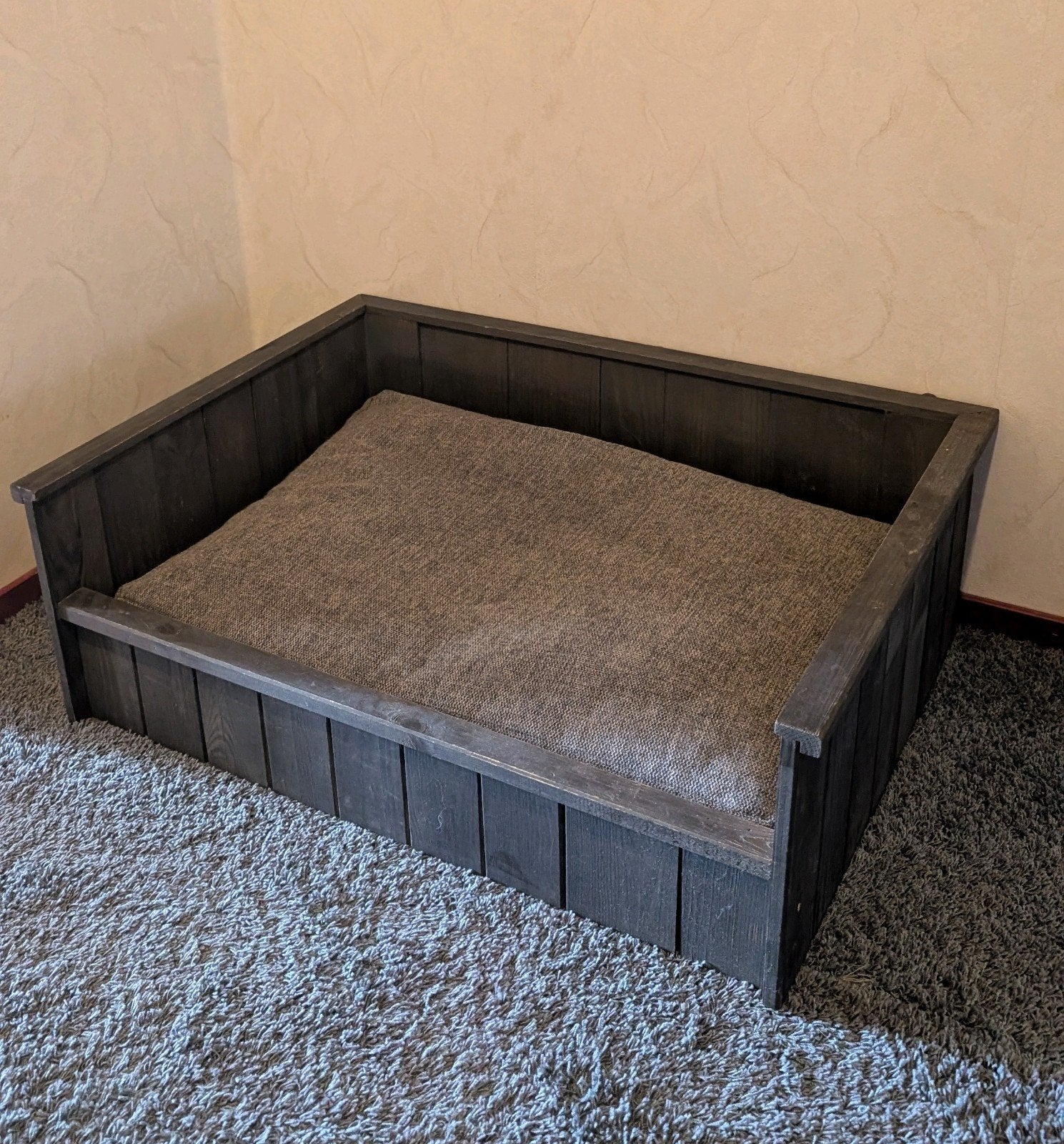 Houten hondenmand incl kussen, Dieren en Toebehoren, Ophalen