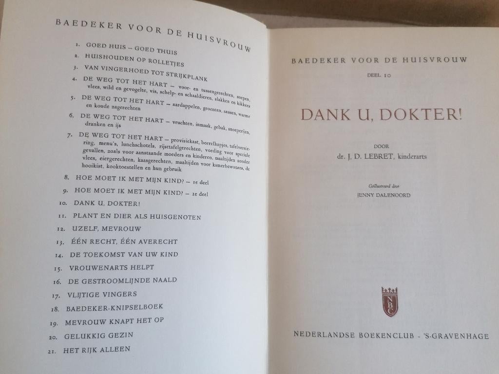 Baedeker voor de huisvrouw, Boeken, Encyclopedieën, Gelezen, Baedeker, Ophalen of Verzenden, Los deel