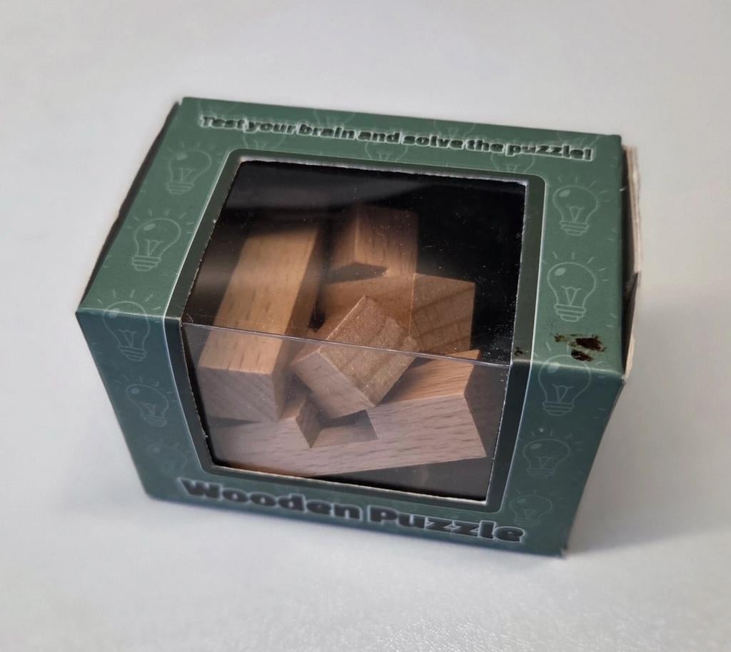 Houten 3D Puzzel - Brain Teaser, Ophalen of Verzenden, Minder dan 500 stukjes, Nieuw, Rubik's of 3D-puzzel