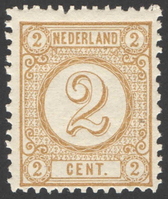 Nederland NVPH nr 32 postfris Cijfer 1876, Ophalen of Verzenden, T/m 1940, Postfris