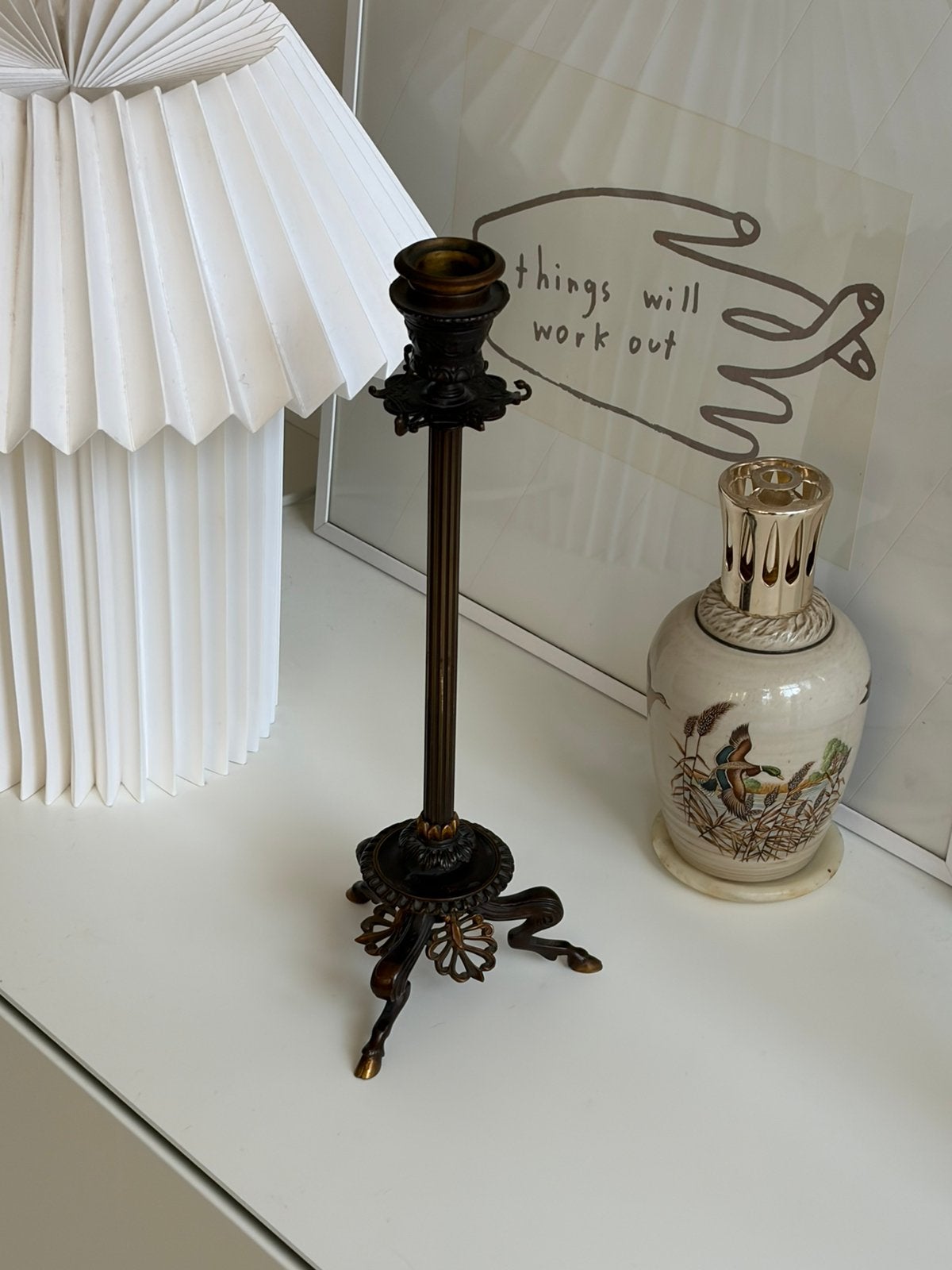 Ferdinand Barbedienne Bronze Candlesticks, Ophalen of Verzenden