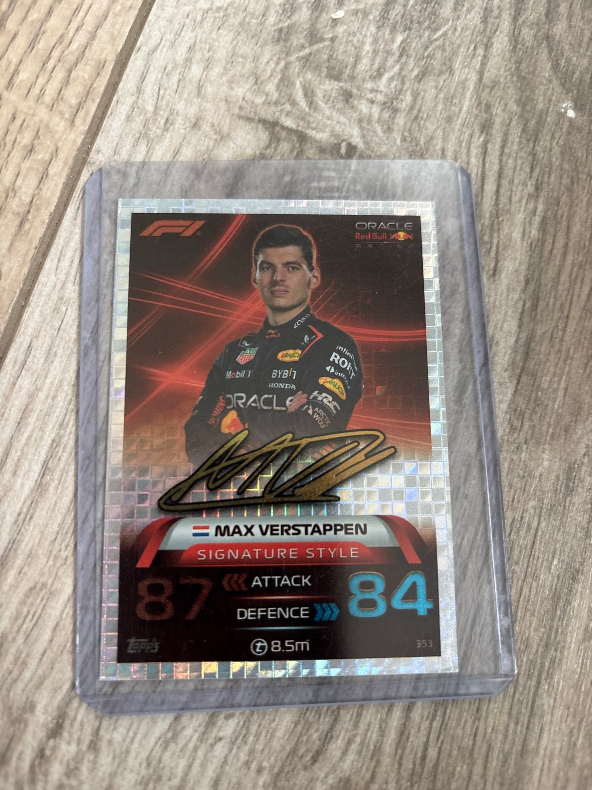 Max Verstappen Signature Style Topps Turbo Attax 2023 kaart, Ophalen of Verzenden, Zo goed als nieuw, Overige sporten, Spelerskaart