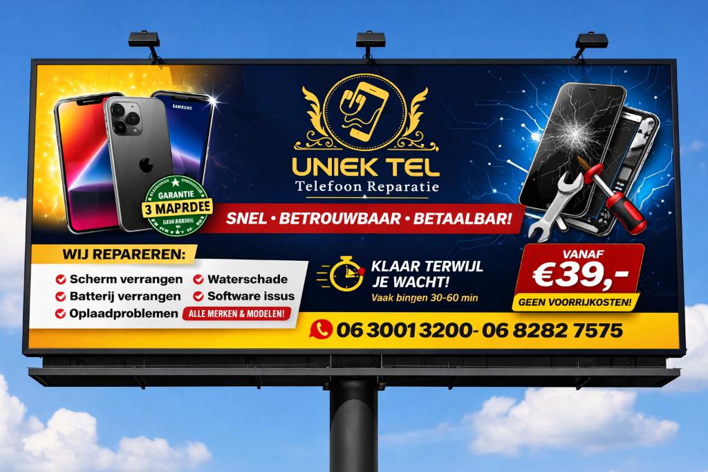 Telefoon Reparatie – Snel & Betaalbaar!, Telecommunicatie, 128 GB, Overige modellen, Zwart, Nieuw