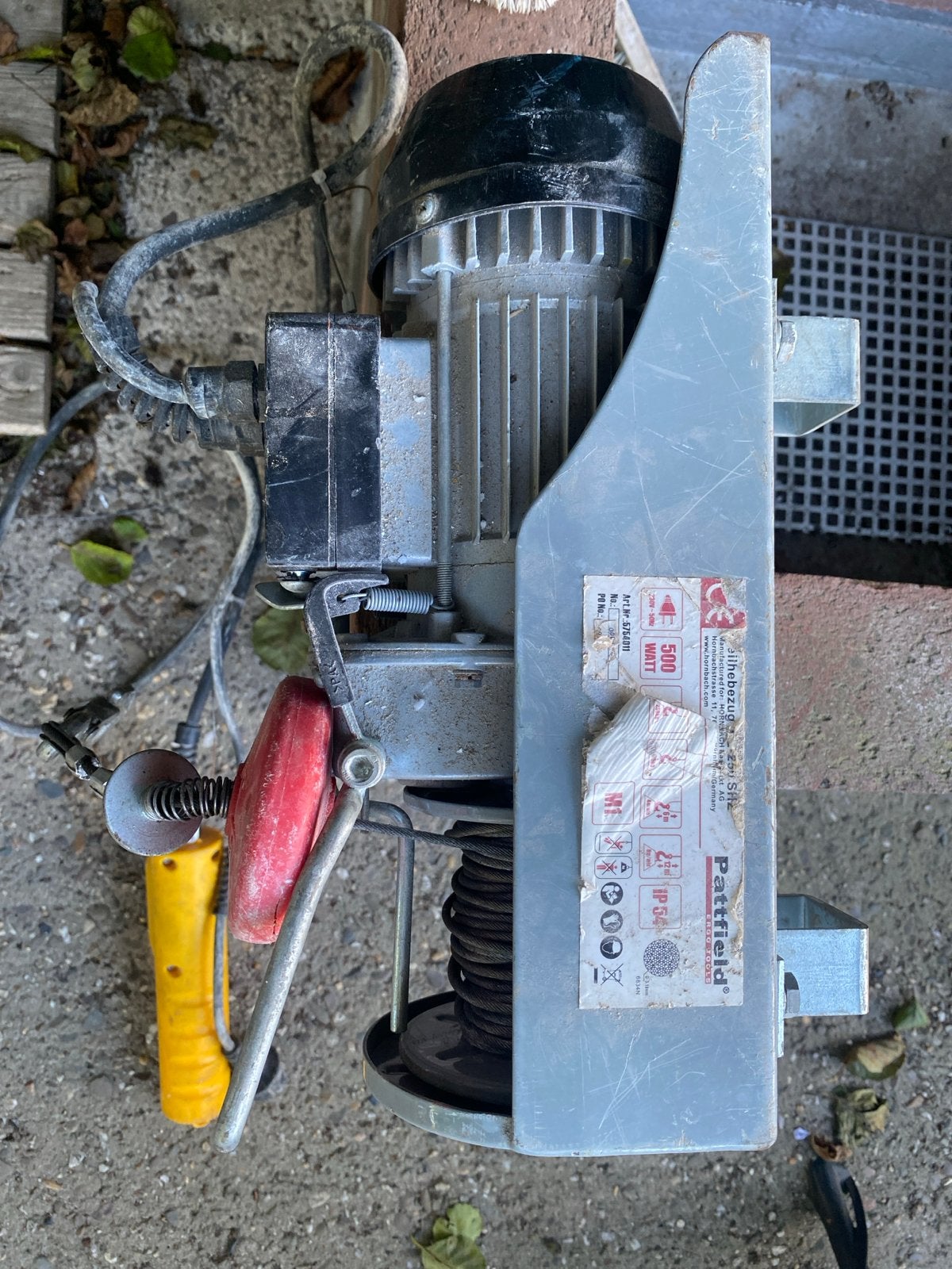 Pattfield Ergo Tools Elektrische Takel 500W, Ophalen of Verzenden, Gebruikt, Elektrisch