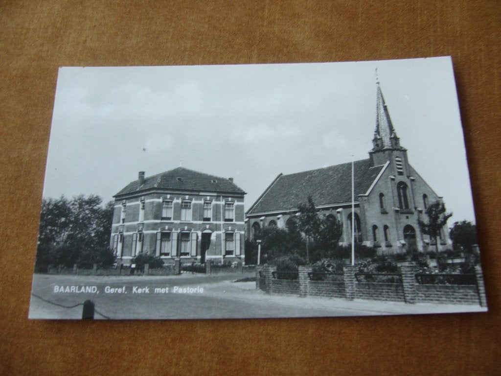 BAARLAND  =  GEREF KERK MET PASTORIE, Ophalen of Verzenden, 1940 tot 1960, Ongelopen