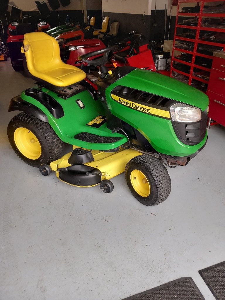 John Deere X165 22pk 2 Cyl, 122cm Edge Xtra incl Mulchkit!, Gebruikt, Versnellingen, John deere, John deere