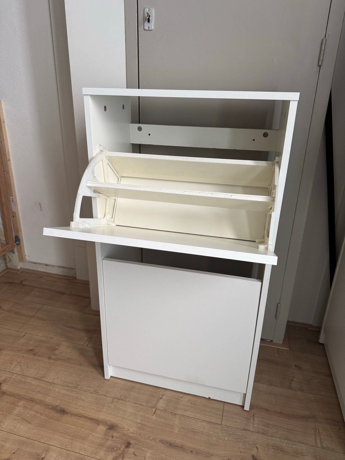 IKEA Bissa Schoenenkast Wit - 2 Vakken, Ophalen, Gebruikt