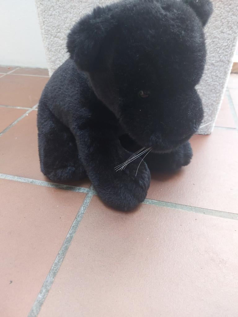 Zwarte Panter Knuffel - Zo goed als nieuw, Overige merken, Overige karakters, Overige typen, Zwart