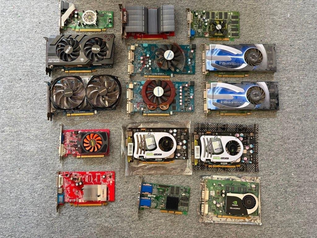 Partij diverse videokaarten - ideaal voor verzamelaars, Gebruikt, Overige soorten, HDMI, Ophalen of Verzenden