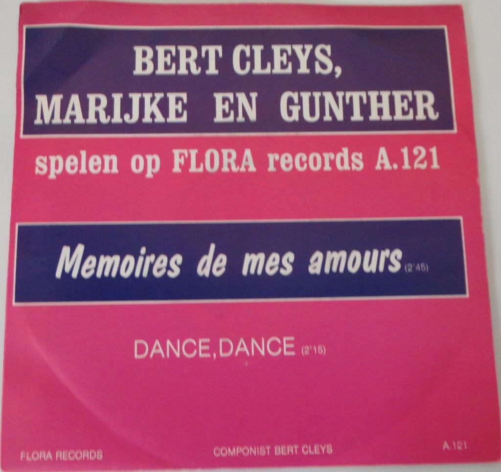 Bert Cleys , Marijke & Gunther > Memoires de mes amours, Gebruikt, 7 inch, Single, Ophalen of Verzenden