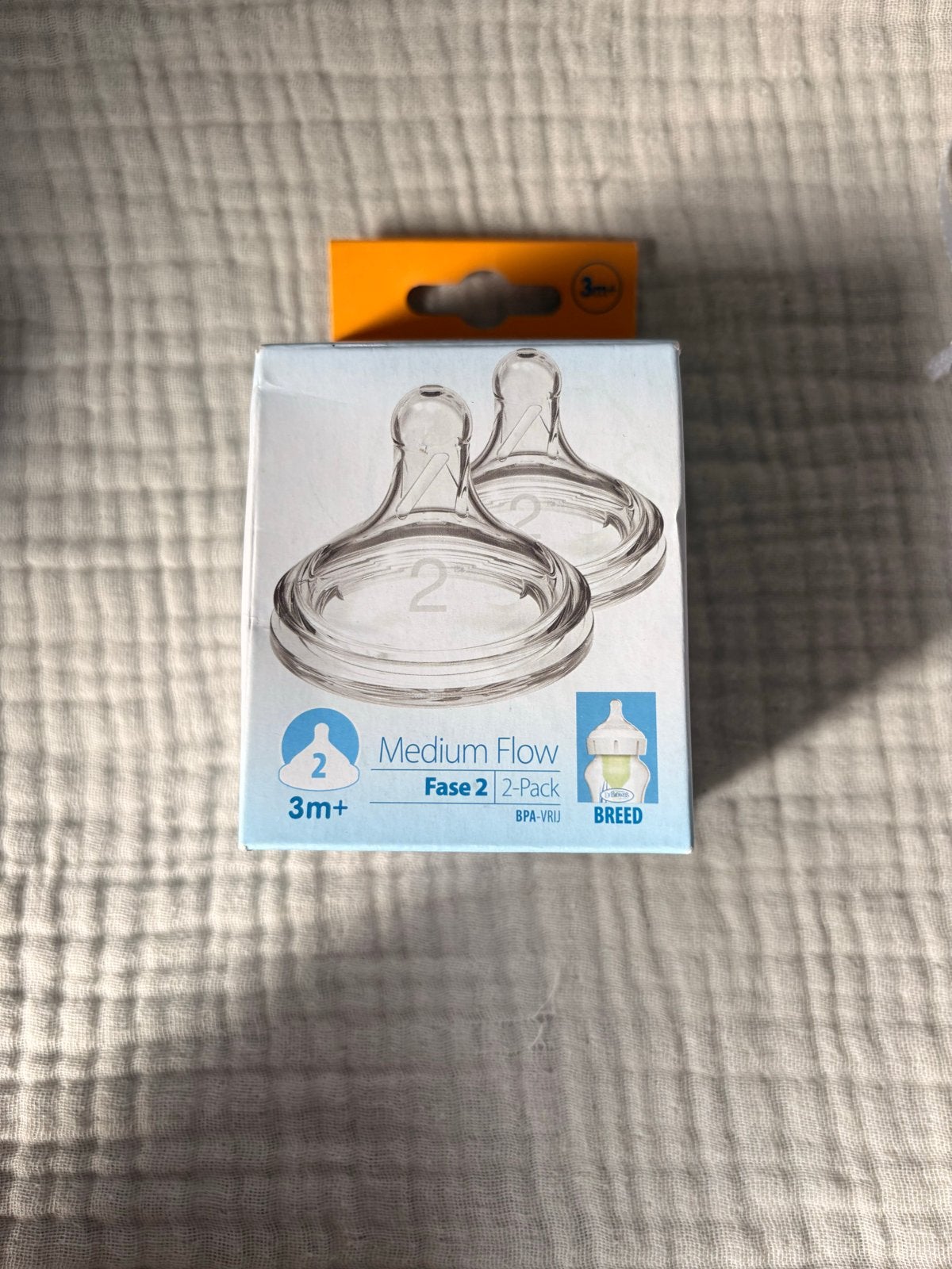Dr. Brown's Natural Flow Spenen - Medium Flow (3m+), Speen, Ophalen of Verzenden, BPA-vrij, Nieuw