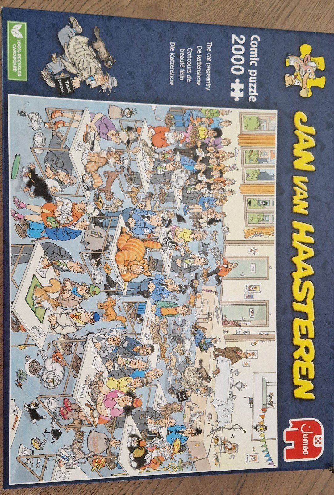 Jan van Haasteren De Kattenshow 2000 stukjes, Ophalen of Verzenden, Meer dan 1500 stukjes, Zo goed als nieuw, Legpuzzel