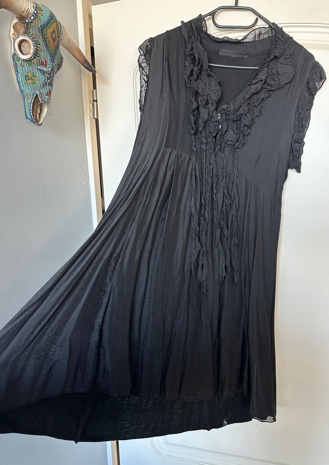 Tuniek/jurkje , zwart , a lijn , maat M, Kleding | Dames, Jurken, Maat 38/40 (M), Zwart, Ophalen of Verzenden, Zo goed als nieuw